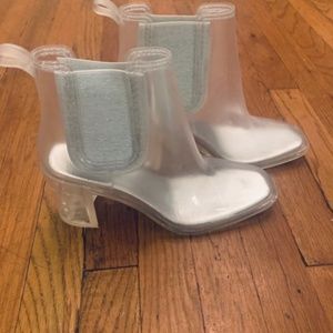 Transparent Ankle Boots (Never Worn)